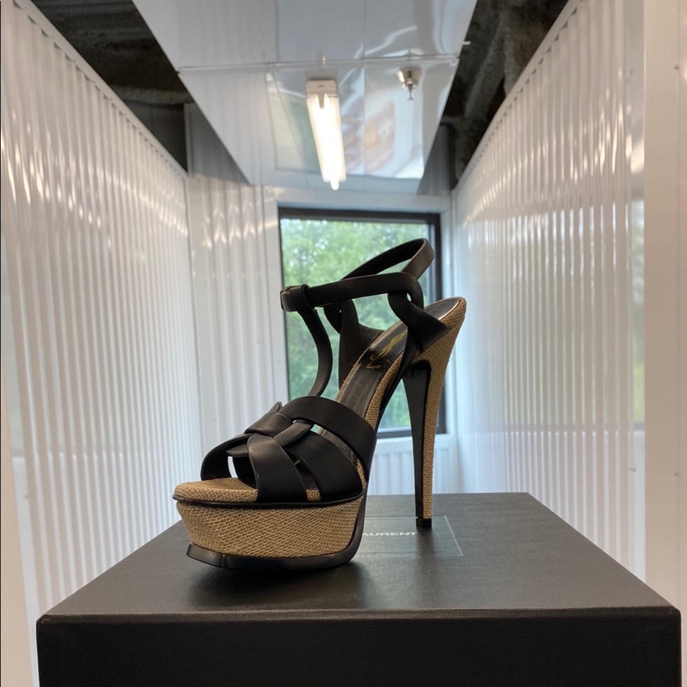 YSL platform heels